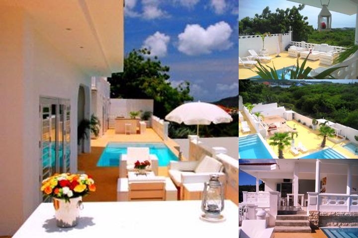 White Villa Inside Spanish Water Resort photo collage