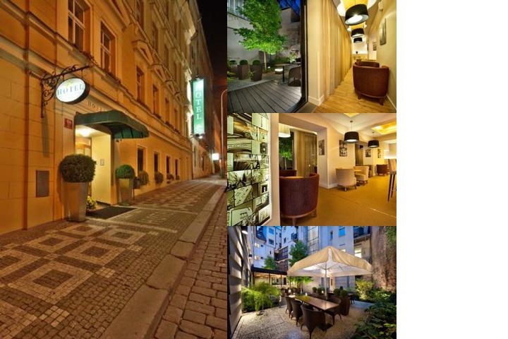 Three Crowns Hotel Prague photo collage