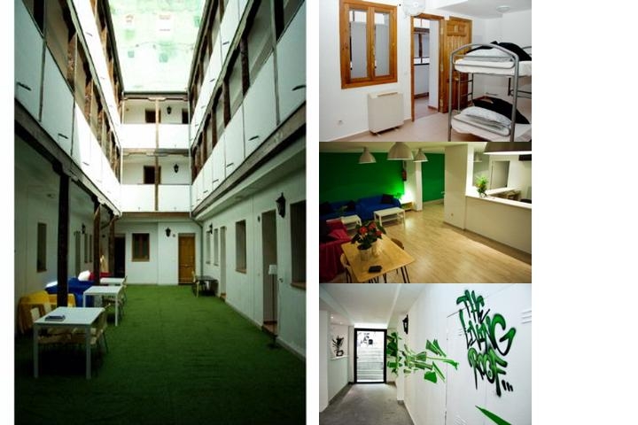 The Living Roof Hostel Madrid photo collage