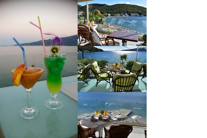 New Aegli Hotel on Poros Island Greece photo collage