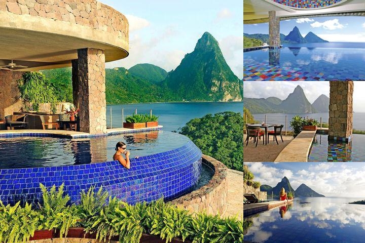 Jade Mountain Resort photo collage