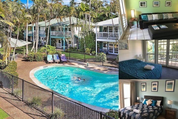 Coral Beach Noosa Resort photo collage