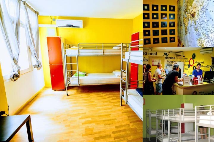 Yellow Nest Hostel Barcelona photo collage