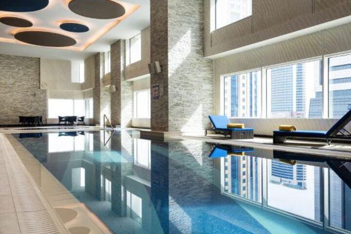 Centara West Bay Hotel & Residences Doha photo collage