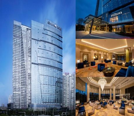 Hilton Wuhan Riverside photo collage