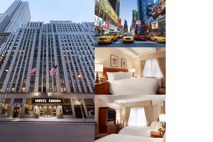 Hotel Edison Times Square photo collage