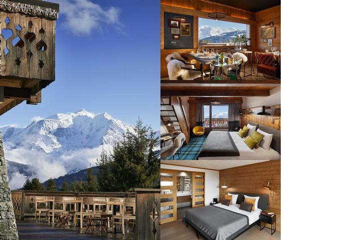 Chalet Alpen Valley, Mont-Blanc photo collage