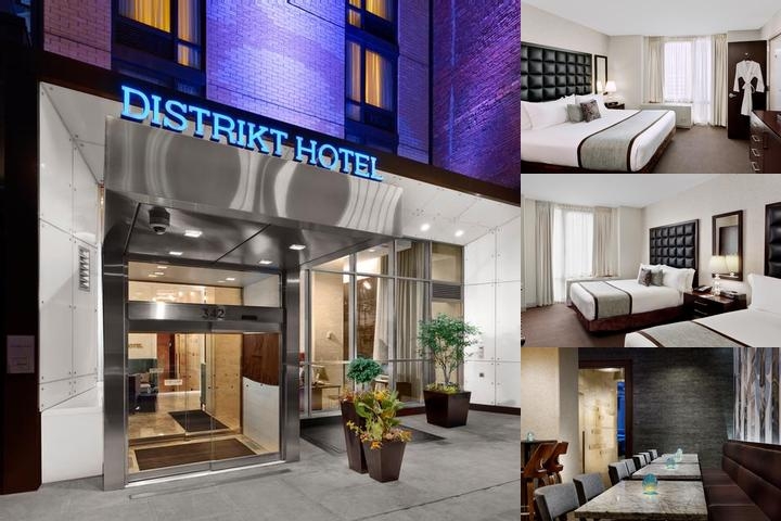 Distrikt Hotel New York City Tapestry Collection by Hilton photo collage