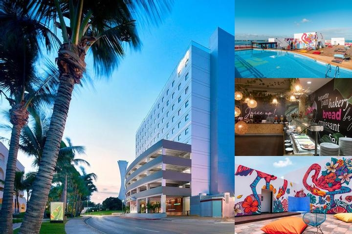 Aloft Cancun photo collage
